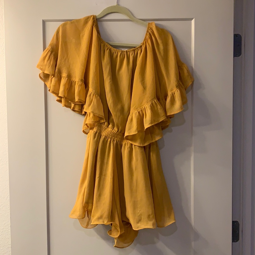 Off the shoulder romper!